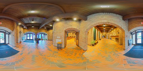 Chapel entrance scene from the tour